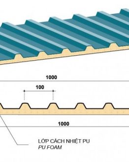 Tấm lợp tôn Austnam H-APU2 11 SÓNG/H-ADPU2 11 SÓNG